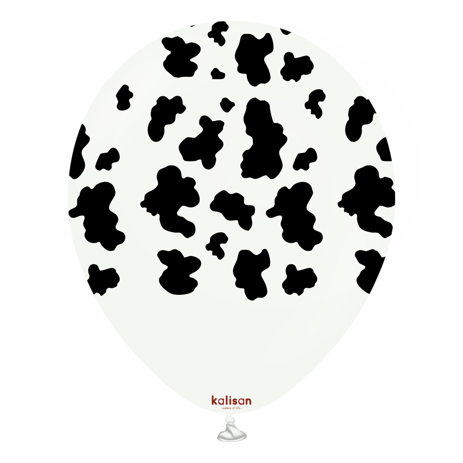 Kalisan Safari Cow Printed White 12 Inch 25 Ct
