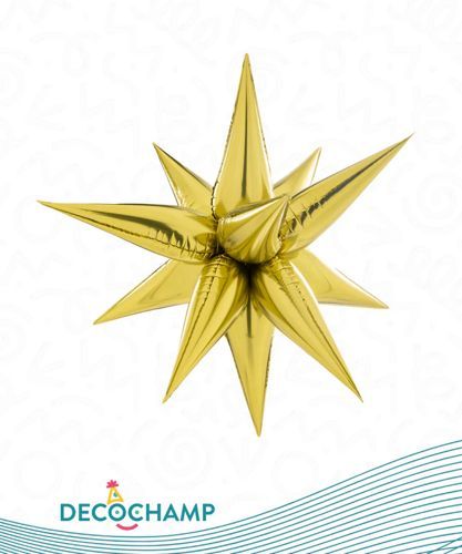 Gold Starburst Balloon
