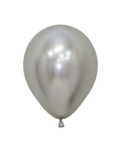 Sempertex Reflex Silver 11 Inch 50 Ct